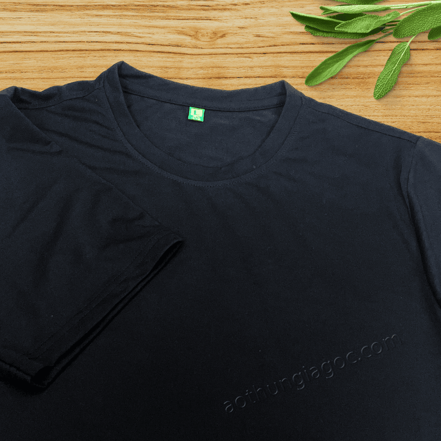 Áo Thun Poly 4 Chiều Màu Đen